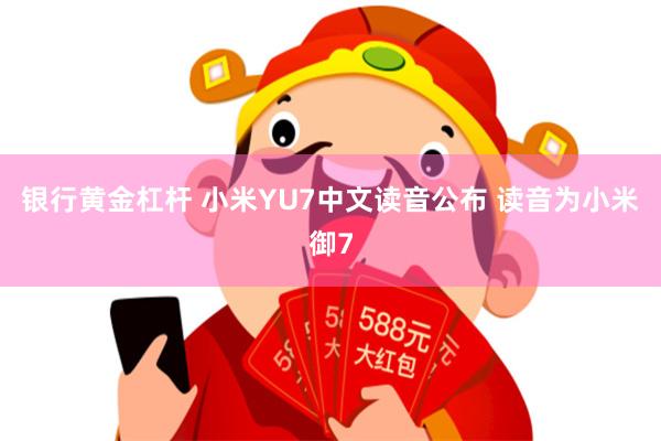 银行黄金杠杆 小米YU7中文读音公布 读音为小米御7